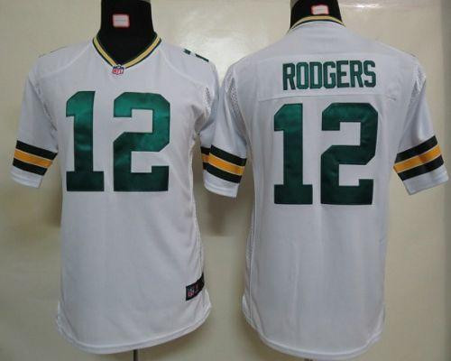 Nike Packers #12 Aaron Rodgers White Youth Stitched NFL Elite Jersey Nike Packers #12 Aaron Rodgers White Youth Stitched NFL Elite Jersey