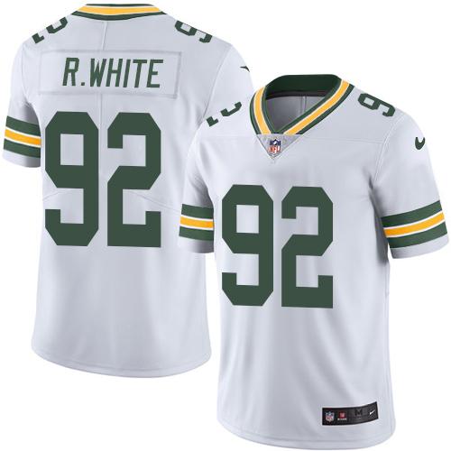Nike Packers #92 Reggie White White Men's customized Stitched NFL Limited Rush Jersey Nike Packers #92 Reggie White White Men's customized Stitched NFL Limited Rush Jersey