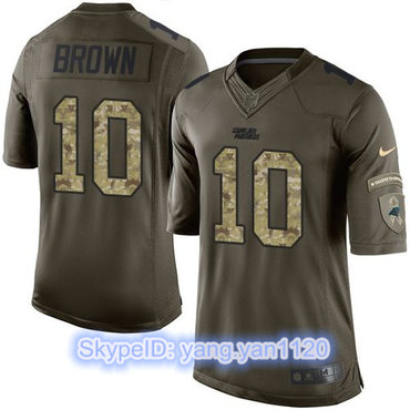 Nike Panthers #10 Corey Brown Green Men's Stitched NFL Limited Salute to Service Jersey Nike Panthers #10 Corey Brown Green Men's Stitched NFL Limited Salute to Service Jersey