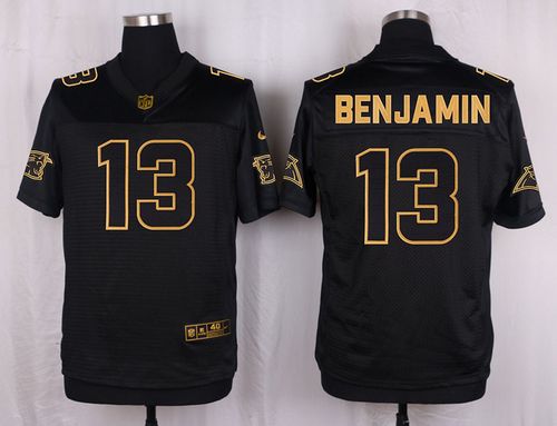 Nike Panthers #13 Kelvin Benjamin Black Men's Stitched NFL Elite Pro Line Gold Collection Jersey