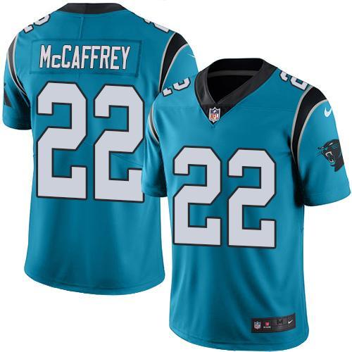 Nike Panthers #22 Christian McCaffrey Blue Alternate Youth Stitched NFL Vapor Untouchable Limited Jersey Nike Panthers #22 Christian McCaffrey Blue Alternate Youth Stitched NFL Vapor Untouchable Limited Jersey