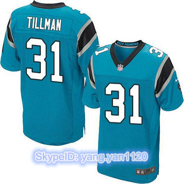 Nike Panthers #31 Charles Tillman Blue Alternate Men's Stitched NFL Elite Jersey