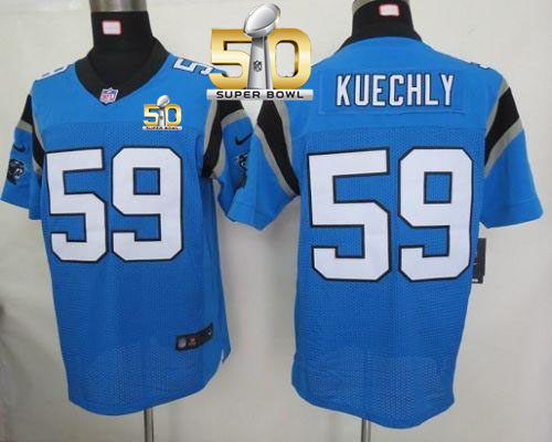 Nike Panthers #59 Luke Kuechly Blue Alternate Super Bowl 50 Men's Stitched NFL Elite Jersey Nike Panthers #59 Luke Kuechly Blue Alternate Super Bowl 50 Men's Stitched NFL Elite Jersey