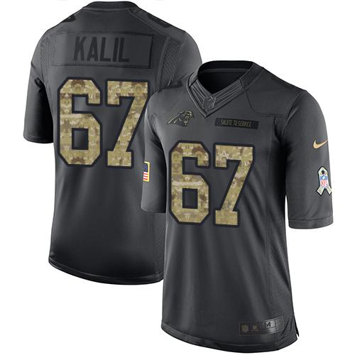 Nike Panthers #67 Ryan Kalil Black Men's Stitched NFL Limited 2016 Salute to Service Jersey Nike Panthers #67 Ryan Kalil Black Men's Stitched NFL Limited 2016 Salute to Service Jersey
