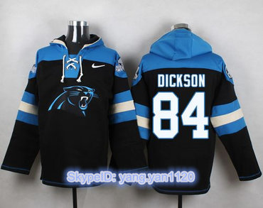 Nike Panthers #84 Ed Dickson Black Player Pullover NFL Hoodie Nike Panthers #84 Ed Dickson Black Player Pullover NFL Hoodie