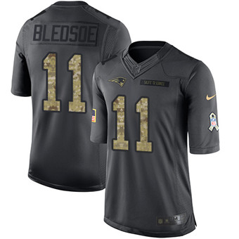 Nike Patriots #11 Drew Bledsoe Black Men's Stitched NFL Limited 2016 Salute To Service Jersey Nike Patriots #11 Drew Bledsoe Black Men's Stitched NFL Limited 2016 Salute To Service Jersey