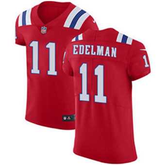 Nike Patriots #11 Julian Edelman Red Alternate Men's Stitched NFL Vapor Untouchable Elite Jersey Nike Patriots #11 Julian Edelman Red Alternate Men's Stitched NFL Vapor Untouchable Elite Jersey