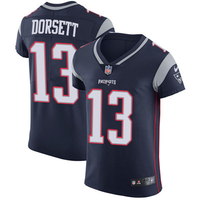 Nike Patriots #13 Phillip Dorsett Navy Blue Team Color Men's Stitched NFL Vapor Untouchable Elite Jersey