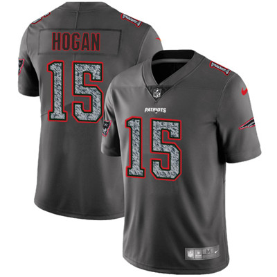 Nike Patriots #15 Chris Hogan Gray Static Men's NFL Vapor Untouchable Game Jersey