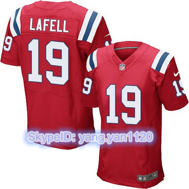 Nike Patriots #19 Brandon LaFell Red Alternate Men's Stitched NFL Elite Jersey Nike Patriots #19 Brandon LaFell Red Alternate Men's Stitched NFL Elite Jersey