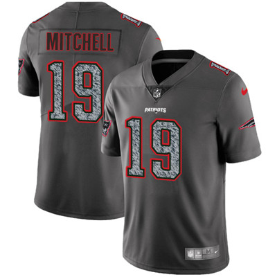 Nike Patriots #19 Malcolm Mitchell Gray Static Men's NFL Vapor Untouchable Game Jersey