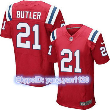 Nike Patriots #21 Malcolm Butler Red Alternate Men's Stitched NFL Elite Jersey Nike Patriots #21 Malcolm Butler Red Alternate Men's Stitched NFL Elite Jersey