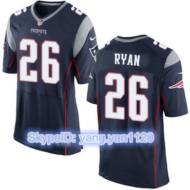 Nike Patriots #26 Logan Ryan Navy Blue Team Color Men's Stitched NFL New Elite Jersey
