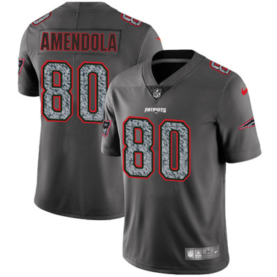 Nike Patriots #80 Danny Amendola Gray Static Men's NFL Vapor Untouchable Game Jersey