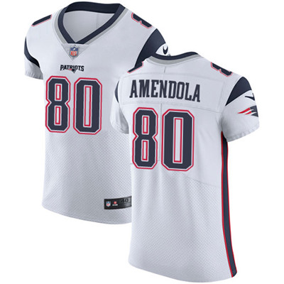 Nike Patriots #80 Danny Amendola White Men's Stitched NFL Vapor Untouchable Elite Jersey Nike Patriots #80 Danny Amendola White Men's Stitched NFL Vapor Untouchable Elite Jersey