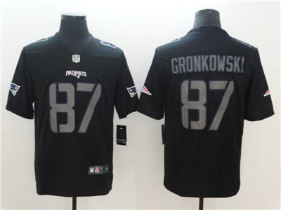 Nike Patriots #87 Rob Gronkowski Black Vapor Impact Limited Jersey Nike Patriots #87 Rob Gronkowski Black Vapor Impact Limited Jersey