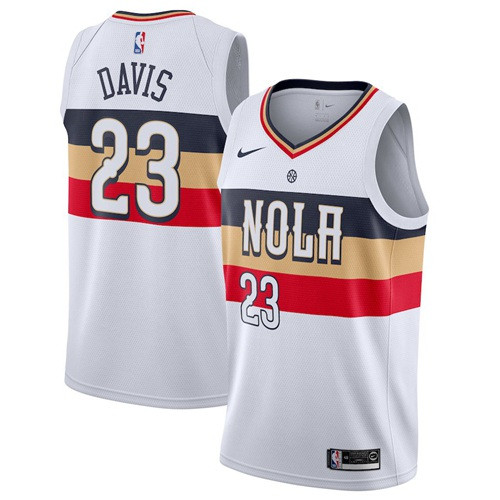 Nike Pelicans #23 Anthony Davis White NBA Swingman Earned Edition Jersey Nike Pelicans #23 Anthony Davis White NBA Swingman Earned Edition Jersey