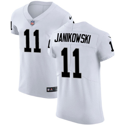 Nike Raiders #11 Sebastian Janikowski White Men's Stitched NFL Vapor Untouchable Elite Jersey Nike Raiders #11 Sebastian Janikowski White Men's Stitched NFL Vapor Untouchable Elite Jersey