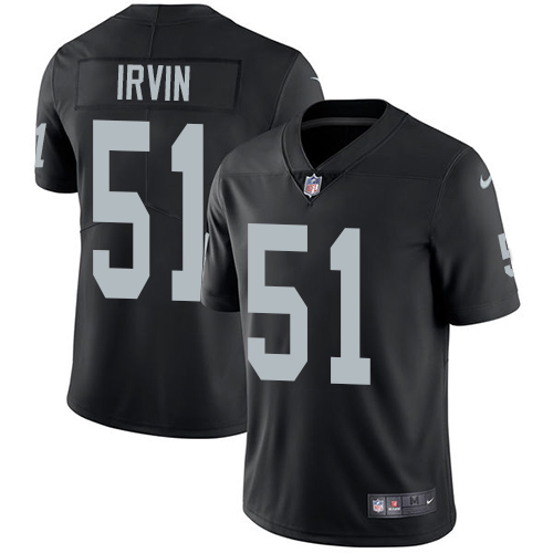 Nike Raiders #51 Bruce Irvin Black Team Color Men's Stitched NFL Vapor Untouchable Limited Jersey Nike Raiders #51 Bruce Irvin Black Team Color Men's Stitched NFL Vapor Untouchable Limited Jersey