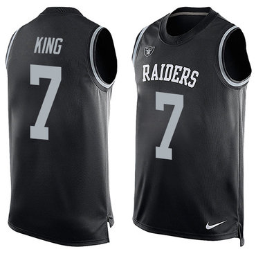 Nike Raiders #7 Marquette King Black Team Color Men's Stitched NFL Limited Tank Top Jersey Nike Raiders #7 Marquette King Black Team Color Men's Stitched NFL Limited Tank Top Jersey