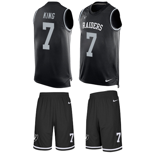 Nike Raiders #7 Marquette King Black Team Color Men's Stitched NFL Limited Tank Top Suit Jersey Nike Raiders #7 Marquette King Black Team Color Men's Stitched NFL Limited Tank Top Suit Jersey