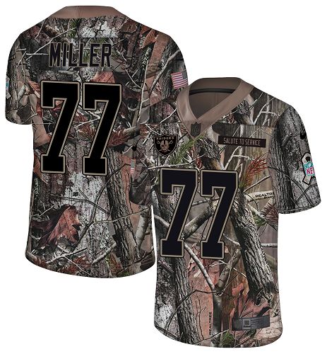 Nike Raiders #77 Kolton Miller Camo Youth Stitched NFL Limited Rush Realtree Jersey Nike Raiders #77 Kolton Miller Camo Youth Stitched NFL Limited Rush Realtree Jersey