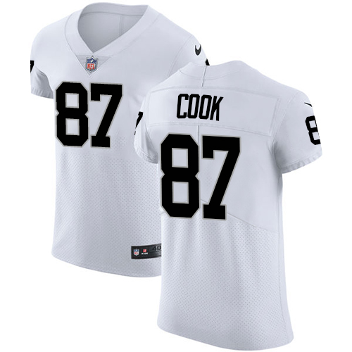 Nike Raiders #87 Jared Cook White Men's Stitched NFL Vapor Untouchable Elite Jersey Nike Raiders #87 Jared Cook White Men's Stitched NFL Vapor Untouchable Elite Jersey