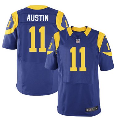 Nike Rams #11 Tavon Austin Royal Blue Alternate Men's Stitched NFL Elite Jersey