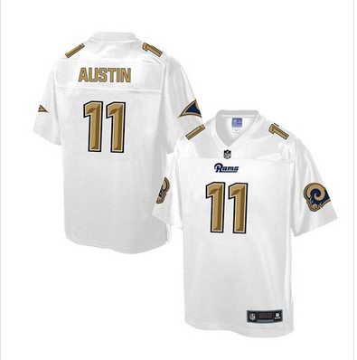 Nike Rams #11 Tavon Austin White Men's NFL Pro Line Fashion Game Jersey