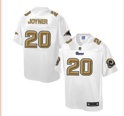 Nike Rams #20 Lamarcus Joyner White Men's NFL Pro Line Fashion Game Jersey