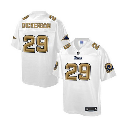 Nike Rams #29 Eric Dickerson White Men's NFL Pro Line Fashion Game Jersey