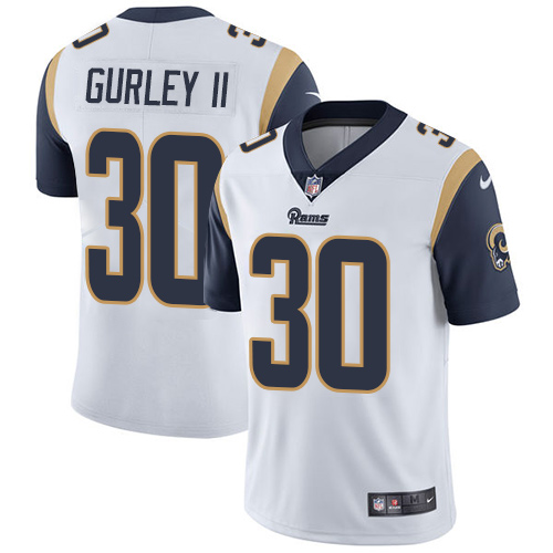 Nike Rams #30 Todd Gurley II White Men's Stitched NFL Vapor Untouchable Limited Jersey Nike Rams #30 Todd Gurley II White Men's Stitched NFL Vapor Untouchable Limited Jersey