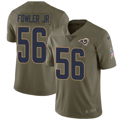 Nike Rams #56 Dante Fowler Jr Olive Men's Stitched NFL Limited 2017 Salute To Service Jersey Nike Rams #56 Dante Fowler Jr Olive Men's Stitched NFL Limited 2017 Salute To Service Jersey