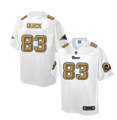 Nike Rams #83 Brian Quick White Men's NFL Pro Line Fashion Game Jersey