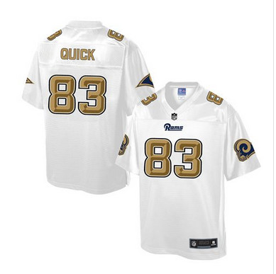 Nike Rams #83 Brian Quick White Men's NFL Pro Line Fashion Game Jersey