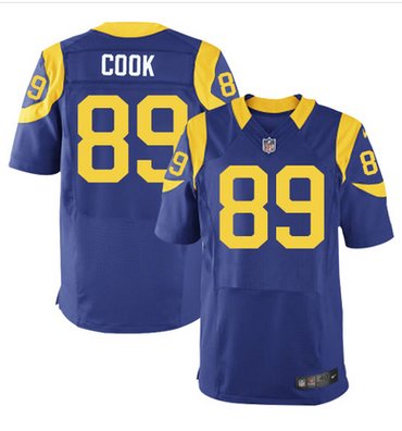Nike Rams #89 Jared Cook Royal Blue Alternate Men's Stitched NFL Elite Jersey