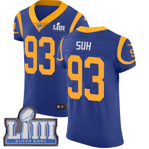 Nike Rams #93 Ndamukong Suh Royal Blue Alternate Super Bowl LIII Bound Men's Stitched NFL Vapor Untouchable Elite Jersey Nike Rams #93 Ndamukong Suh Royal Blue Alternate Super Bowl LIII Bound Men's Stitched NFL Vapor Untouchable Elite Jersey