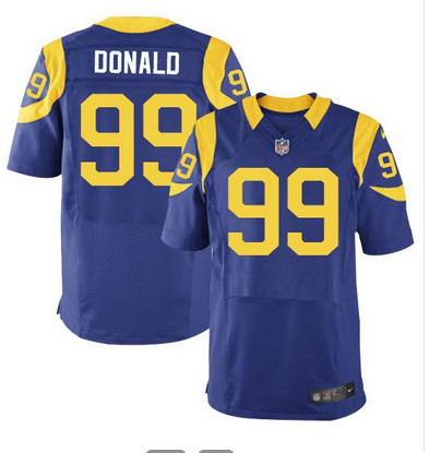 Nike Rams #99 Aaron Donald Royal Blue Alternate Men's Stitched NFL Elite Jersey