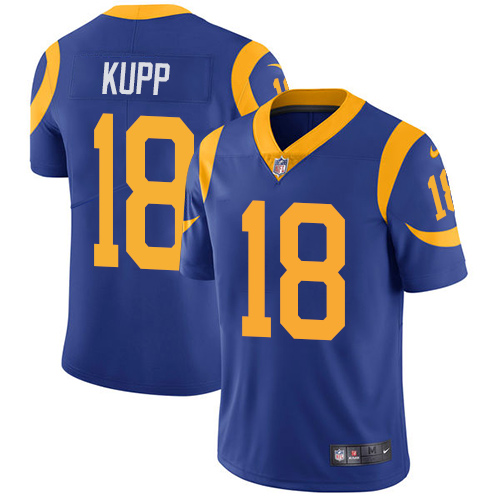 Nike Rams 18 Cooper Kupp Royal Vapor Untouchable Limited Jersey