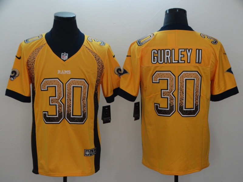 Nike Rams 30 Todd Gurley II Gold Drift Fashion Limited Jersey Nike Rams 30 Todd Gurley II Gold Drift Fashion Limited Jersey