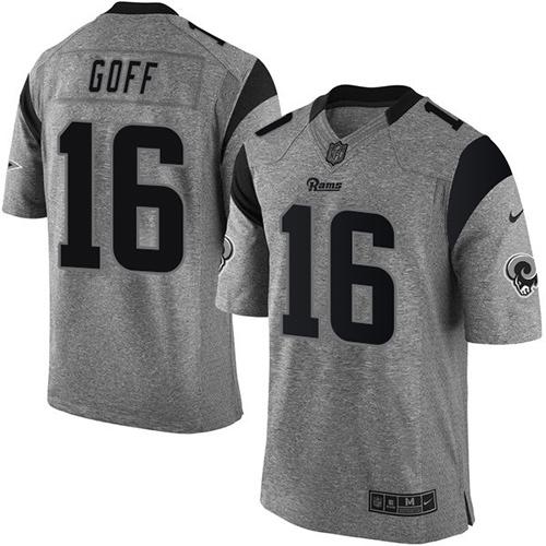Nike Rams Gray Men's Stitched NFL Limited Gridiron Gray Jersey