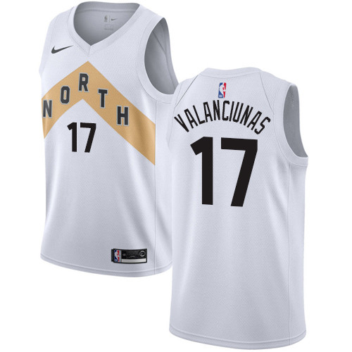 Nike Raptors #17 Jonas Valanciunas White NBA Swingman City Edition 2018 19 Jersey Nike Raptors #17 Jonas Valanciunas White NBA Swingman City Edition 2018 19 Jersey