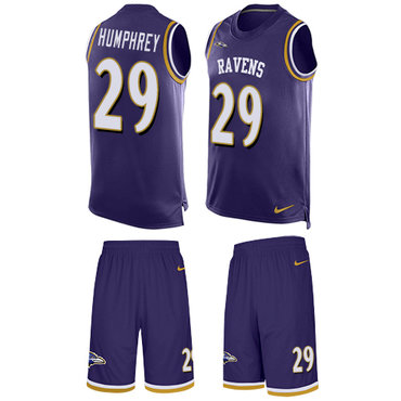 Nike Ravens #29 Marlon Humphrey Purple Team Color Men's Stitched NFL Limited Tank Top Suit