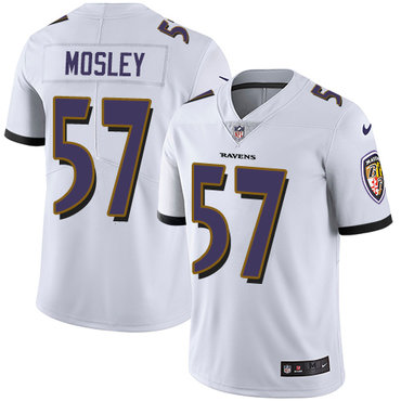 Nike Ravens #57 C.J. Mosley White Men's Stitched NFL Vapor Untouchable Limited Jersey Nike Ravens #57 C.J. Mosley White Men's Stitched NFL Vapor Untouchable Limited Jersey