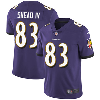Nike Ravens #83 Willie Snead IV Purple Team Color Men's Stitched NFL Vapor Untouchable Limited Jersey Nike Ravens #83 Willie Snead IV Purple Team Color Men's Stitched NFL Vapor Untouchable Limited Jersey