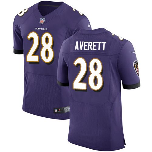 Nike Ravens 28 Anthony Averett Purple Elite Jersey Nike Ravens 28 Anthony Averett Purple Elite Jersey