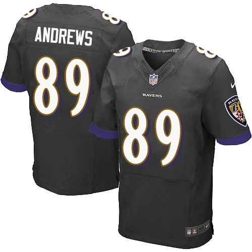 Nike Ravens 89 Mark Andrews Black Elite Jersey
