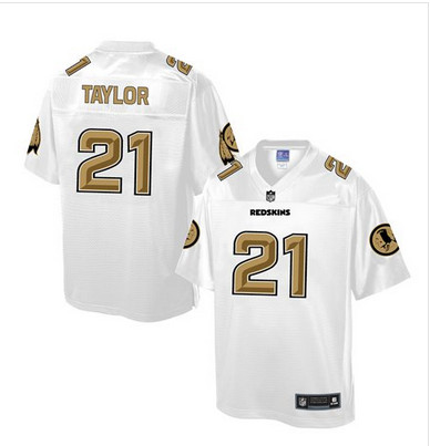 Nike Redskins #21 Sean Taylor White Men's NFL Pro Line Fashion Game Jersey