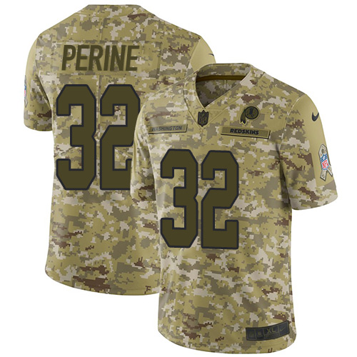 Nike Redskins #32 Samaje Perine Camo Men's Stitched NFL Limited 2018 Salute To Service Jersey Nike Redskins #32 Samaje Perine Camo Men's Stitched NFL Limited 2018 Salute To Service Jersey