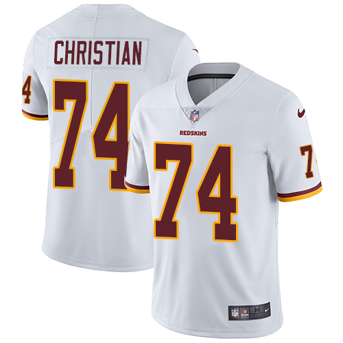 Nike Redskins #74 Geron Christian White Men's Stitched NFL Vapor Untouchable Limited Jersey Nike Redskins #74 Geron Christian White Men's Stitched NFL Vapor Untouchable Limited Jersey